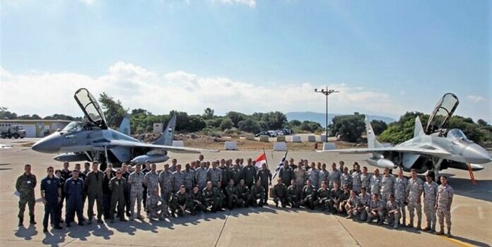 Επιχειρησιακή εκπαίδευση αεροπορικών δυνάμεων Ελλάδας- Αιγύπτου νοτιοδυτικά της Κρήτης