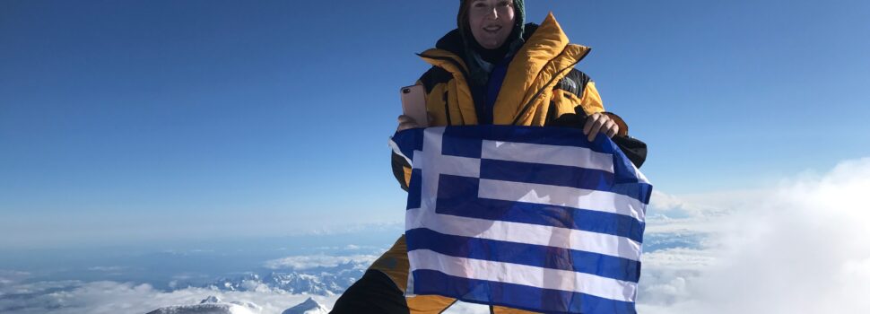 Ελληνίδα αλπινίστρια στην Ανταρκτική μεταφέρει μήνυμα για την προστασία του περιβάλλοντος