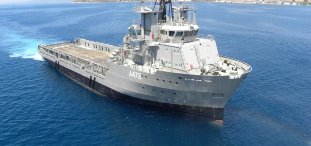 Η ΠτΔ στην τελετή ονοματοδοσίας και ένταξης στο Πολεμικό Ναυτικό του Πλοίου Γενικής Υποστήριξης «ΑΙΑΣ»