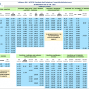 Χειμερινά Δρομολόγια από τα ΚΤΕΛ Σαλαμίνας