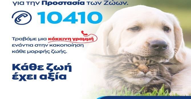 Τ. Θεοδωρικάκος: «Δίνουμε αξία σε κάθε ζωή – Θέτουμε σε εφαρμογή το 10410 για την προστασία των ζώων»