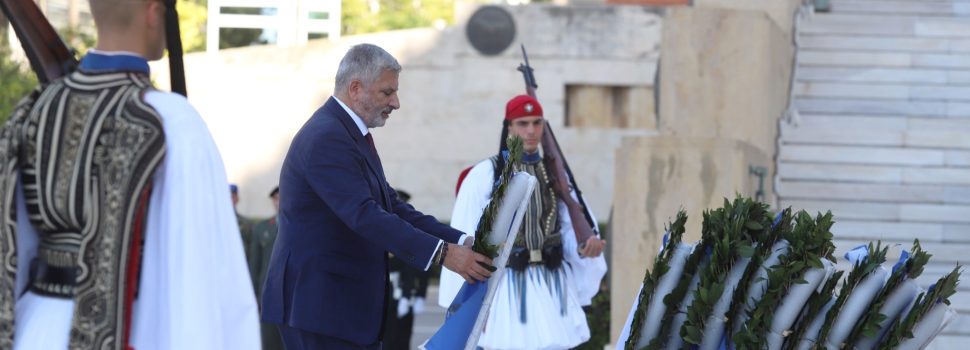 Γ. Πατούλης: «Τιμούμε τους ήρωές μας. Η 28η Οκτωβρίου, ως κορυφαίος σταθμός της ιστορίας του έθνους, μας υπενθυμίζει το διαχρονικό καθήκον μας να σταθούμε ενωμένοι μπροστά σε κάθε κίνδυνο»