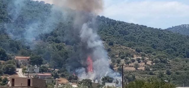 Κλιμάκιο αντιμετώπισης εγκλημάτων εμπρησμού στη Σαλαμίνα μετά από πυρκαγιά