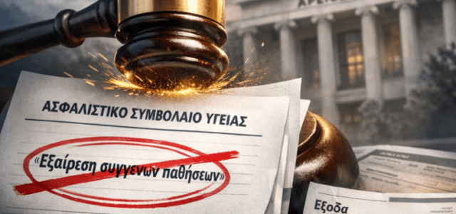 Παράνομος ο ασφαλιστικός όρος περί εξαίρεσης συγγενών παθήσεων από την ασφαλιστική κάλυψη