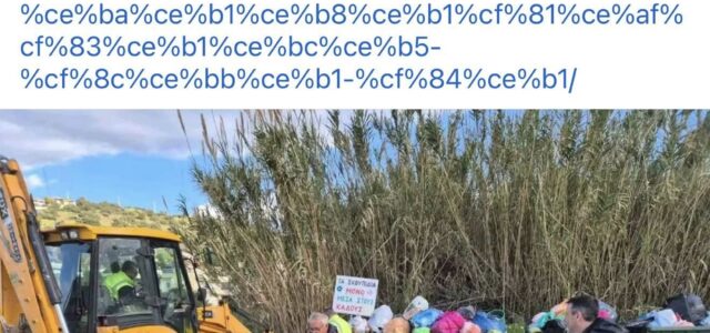 ΤΟ ΜΕΓΑΛΟ ΕΠΙΤΕΥΓΜΑ ΤΗΣ ΔΗΜΟΤΙΚΗΣ ΑΡΧΗΣ ΝΑ ΚΑΤΑΦΕΡΕΙ ΝΑ ΜΑΖΕΨΕΙ ΤΑ ΣΚΟΥΠΙΔΙΑ ΜΕΤΑ ΑΠΟ ΕΝΑ ΧΡΟΝΟ…