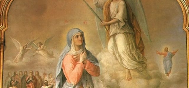 Χαίρε κεχαριτωμένη Μαρία ο Κύριος μετά Σου