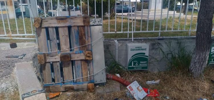 Εικόνα εγκατάλειψης: σκουπίδια και φθορές στο Πολιτιστικό Κέντρο “Μητροπολίτης Ιγνάτιος”