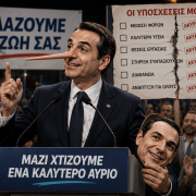 Τα πολιτικά πυροτεχνήματα και η σκληρή πραγματικότητα στο νησί της Σαλαμίνας.