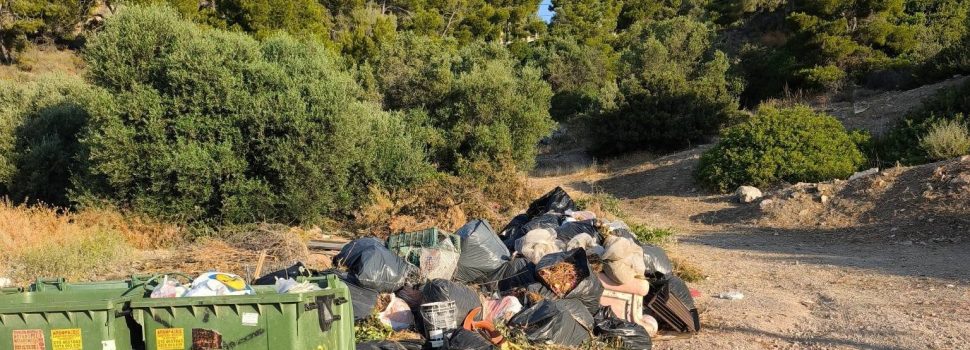 Με γραβάτα πας για πασαρέλα – όχι για να καθαρίσεις ένα νησί που πνίγεται στα σκουπίδια